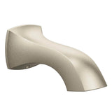 Moen - Voss Replacement Tub Non-Diverter Spout 1/2-Inch Slip Fit Connection, Brushed Nickel - Brushed Nickel