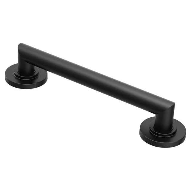 Moen - Matte Black 12'' Designer Grab Bar - Matte Black