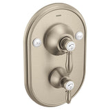 Moen - Weymouth Posi-Temp with Built-in 3-Function Transfer Valve Trim Kit, Valve Required, Brushed Nickel - Brushed Nickel