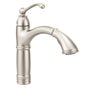 Moen - Brantford One-Handle Pullout Kitchen Faucet Featuring Power Clean and Reflex, Spot Resist Stainless - Spot Resist Stainless