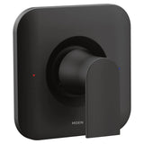 Moen - Genta LX Posi-Temp Pressure-Balancing Modern Valve Trim, Valve Required, Matte Black - Matte Black