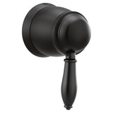 Moen - Weymouth 1-Handle Volume Control Valve Trim Kit in Matte Black (Valve Sold Separately) - Matte Black