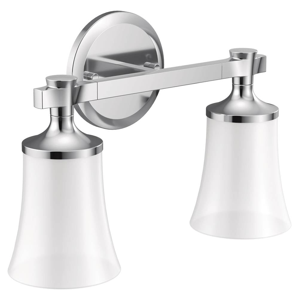 Moen - Chrome Two Globe Bath Light - Chrome