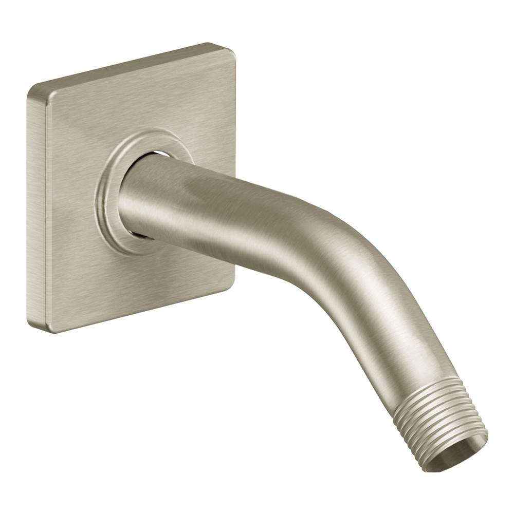 Moen - 90-Degree 8-Inch Shower Arm, Brushed Nickel - Brushed Nickel