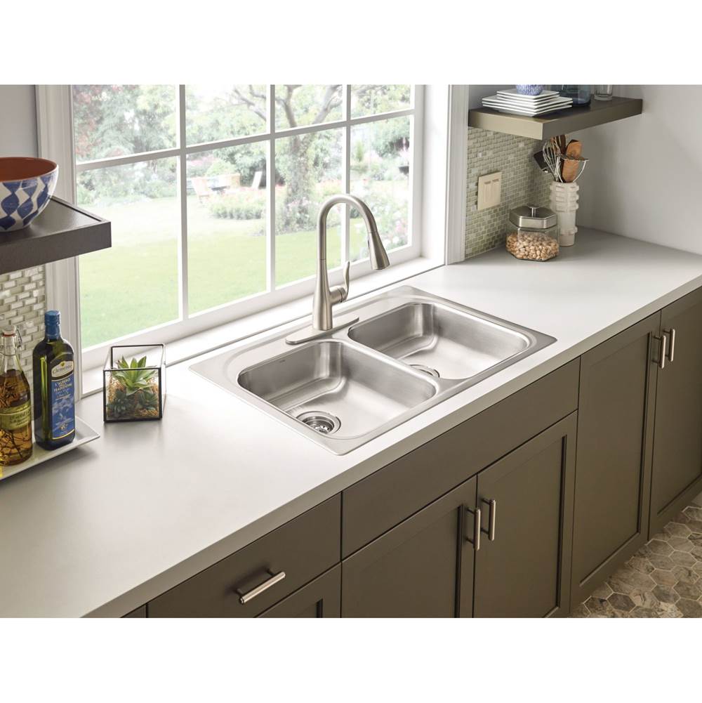 Arbor One-Handle Pulldown Kitchen Faucet Featuring Power Boost and Reflex, Matte Black