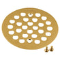 Moen - 4-1/4-Inch Screw-In Shower Strainer, Brushed Gold - Brushed Gold