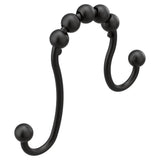 Moen - Matte Black Shower Curtain Rings - Matte Black