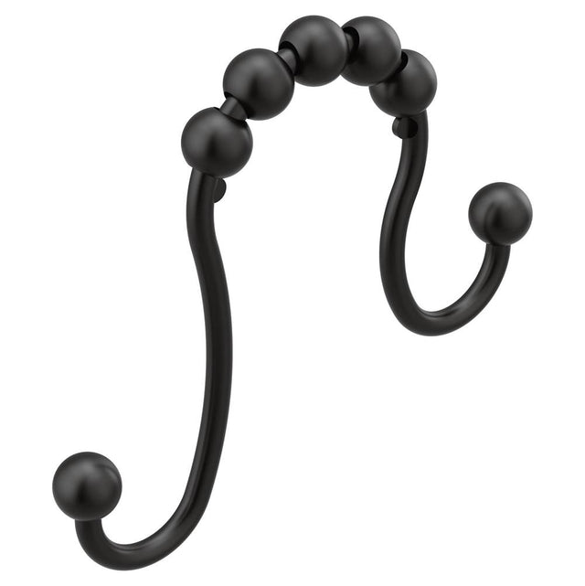Moen - Matte Black Shower Curtain Rings - Matte Black