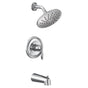 Moen - Eva M-CORE 2-Series Eco Performance 1-Handle Tub and Shower Trim Kit in Chrome (Valve Sold Separately) - Chrome