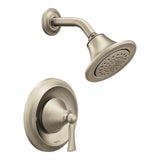 Moen - Wynford Single-Handle 1-Spray Posi-Temp Shower Faucet Trim Kit in Brushed Nickel (Valve Sold Separately) - Brushed Nickel