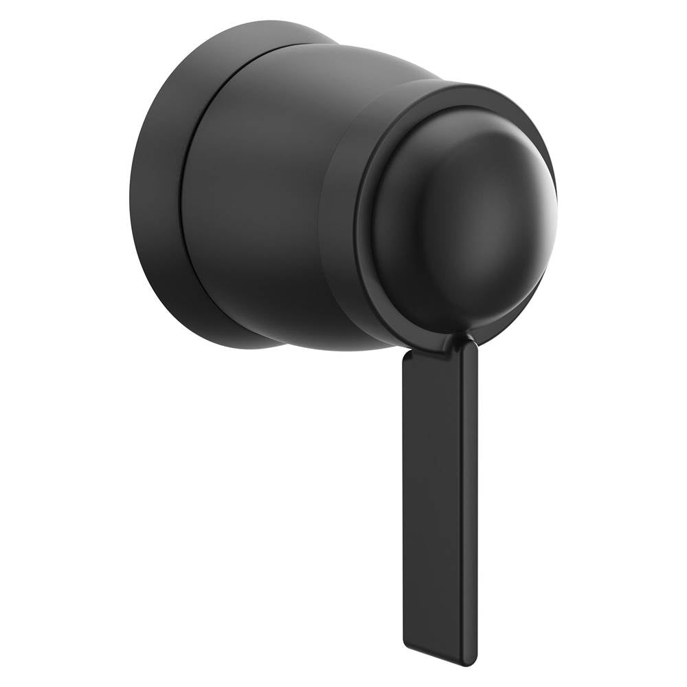 Moen - Cia 1-Handle Volume Control Valve Trim Kit in Matte Black (Valve Sold Separately) - Matte Black