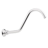 Moen - Waterhill 14-Inch Replacement Extension Curved Shower Arm, Chrome - Chrome