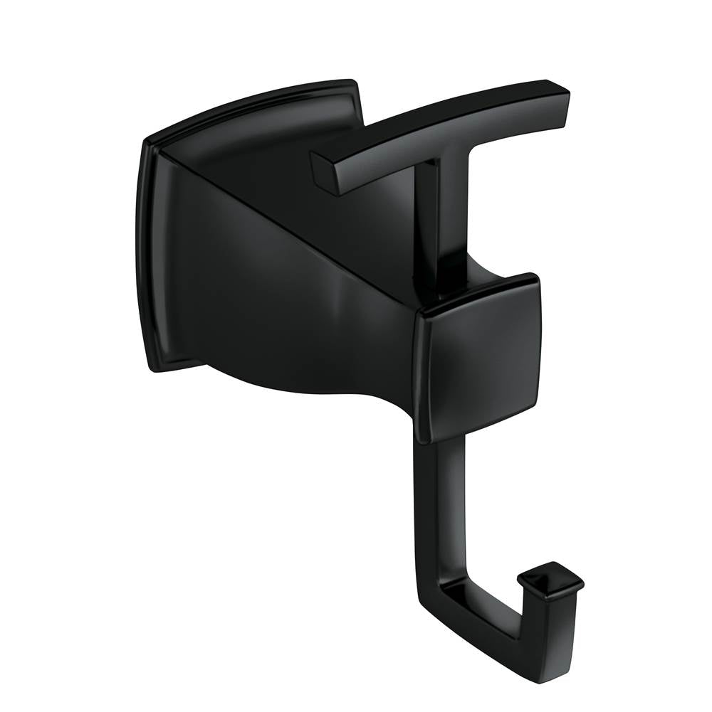 Moen - Matte Black Double Robe Hook - Matte Black