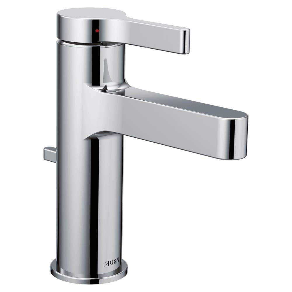 Moen - Vichy One-Handle Single Hole Modern Bathroom Faucet, Chrome - Chrome