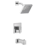 Moen - 90 Degree M-CORE 3-Series 1-Handle Eco-Performance Tub and Shower Trim Kit in Chrome (Valve Sold Separately) - Chrome