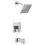 Moen - 90 Degree M-CORE 3-Series 1-Handle Eco-Performance Tub and Shower Trim Kit in Chrome (Valve Sold Separately) - Chrome