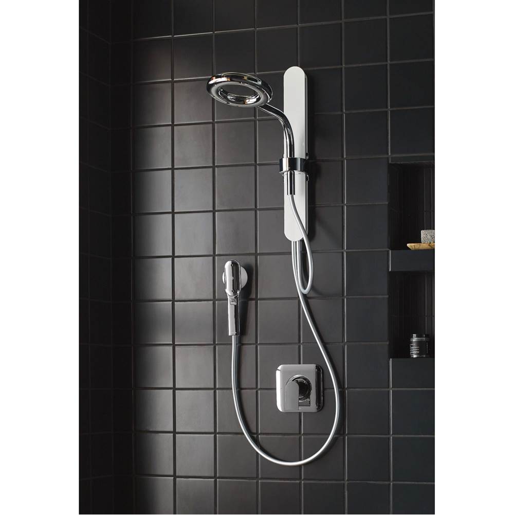 Genta Single-Handle Shower Only Faucet Trim Kit in Chrome (Shower Head and Valve Not Included)