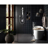 Flara One-Handle Freestanding Floor Mount Tub Filler with Handshower, Chrome