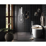 Flara One-Handle Freestanding Floor Mount Tub Filler with Handshower, Chrome