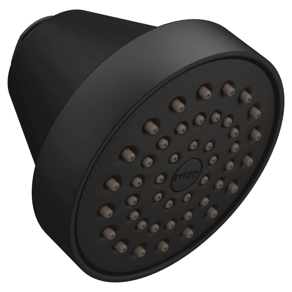 Moen - Align One-Function Eco-Performance Fixed Showerhead, Matte Black - Matte Black