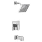 Moen - 90 Degree M-CORE 3-Series 1-Handle Tub and Shower Trim Kit in Chrome (Valve Sold Separately) - Chrome