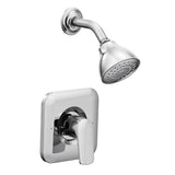 Moen - Rizon Single-Handle 1-Spray Posi-Temp Shower Faucet Trim Kit in Chrome (Valve Sold Separately) - Chrome