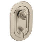 Moen - Gibson Posi-Temp with Built-in 3-Function Transfer Valve Trim Kit, Valve Required, Brushed Nickel - Brushed Nickel