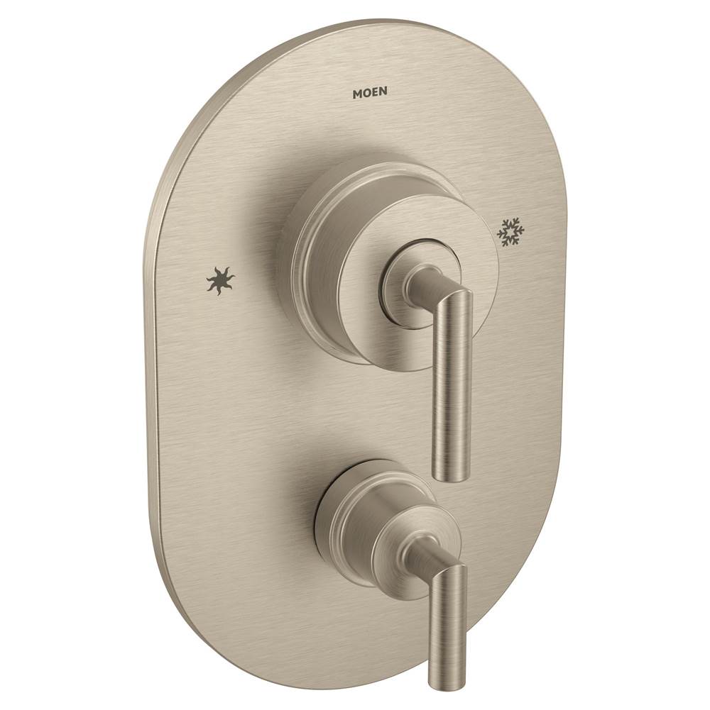 Moen - Arris Posi-Temp with Built-in 3-Function Transfer Valve Trim Kit, Valve Required, Brushed Nickel - Brushed Nickel