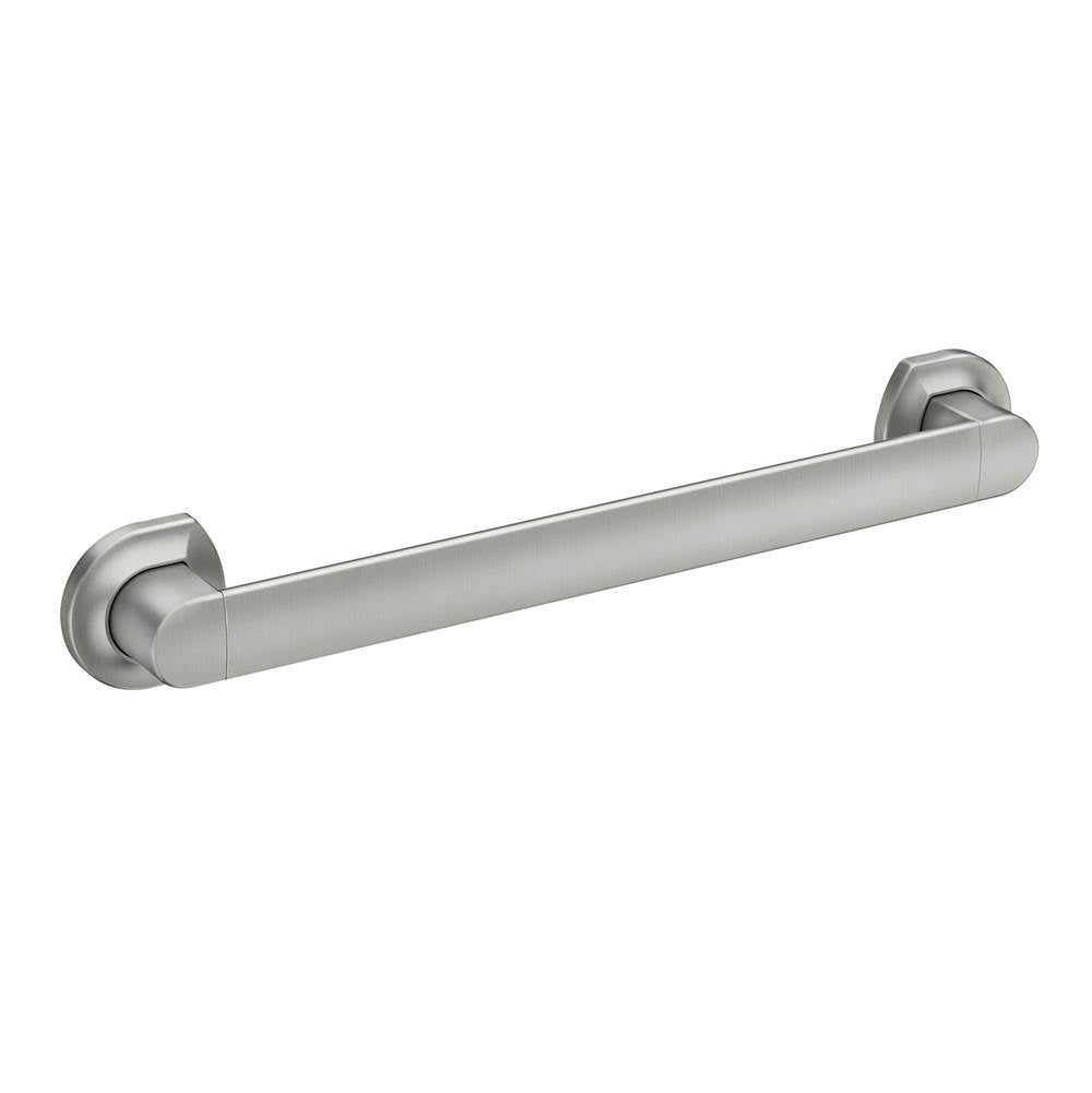 Moen - Brushed Nickel 18'' Designer Grab Bar - Brushed Nickel