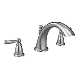 Moen - Brantford 2-Handle Deck-Mount Roman Tub Faucet Trim Kit in Chrome (Valve Sold Separately) - Chrome