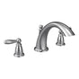 Moen - Brantford 2-Handle Deck-Mount Roman Tub Faucet Trim Kit in Chrome (Valve Sold Separately) - Chrome