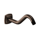 Moen - Curved Shower Arm with Wall Flange, Oil Rubbed Bronze - Oil Rubbed Bronze