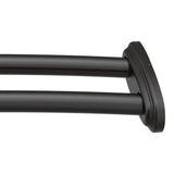 Moen - Matte Black Adjustable Curved Shower Rod - Matte Black