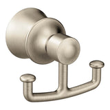Moen - Brushed Nickel Double Robe Hook - Brushed Nickel