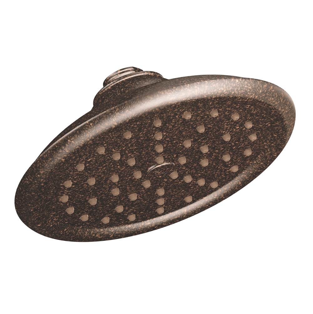Moen - ExactTemp 7'' One-Function Rainshower Showerhead with Immersion Technology at 2.5 GPM Flow Rate, Oil Rubbed Bronze - Oil Rubbed Bronze
