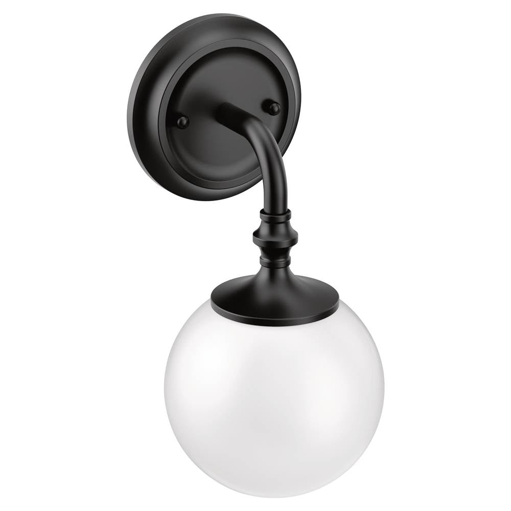 Moen - Matte Black One Globe Bath Light - Matte Black