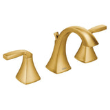 Moen - Voss 8 in. Widespread 2-Handle High-Arc Bathroom Faucet Trim Kit in Brushed Gold (Valve Sold Separately) - Brushed Gold