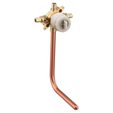 Moen - M-CORE 3-Series 4 Port Tub and Shower Pre-Fabricated Mixing Valve with Cold Expansion PEX Connections and Stops - Unfinished