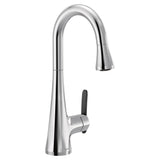 Moen - Sinema Single-Handle Pull-Down Sprayer Bar Faucet Featuring Reflex and 2-Handle Options in Chrome - Chrome