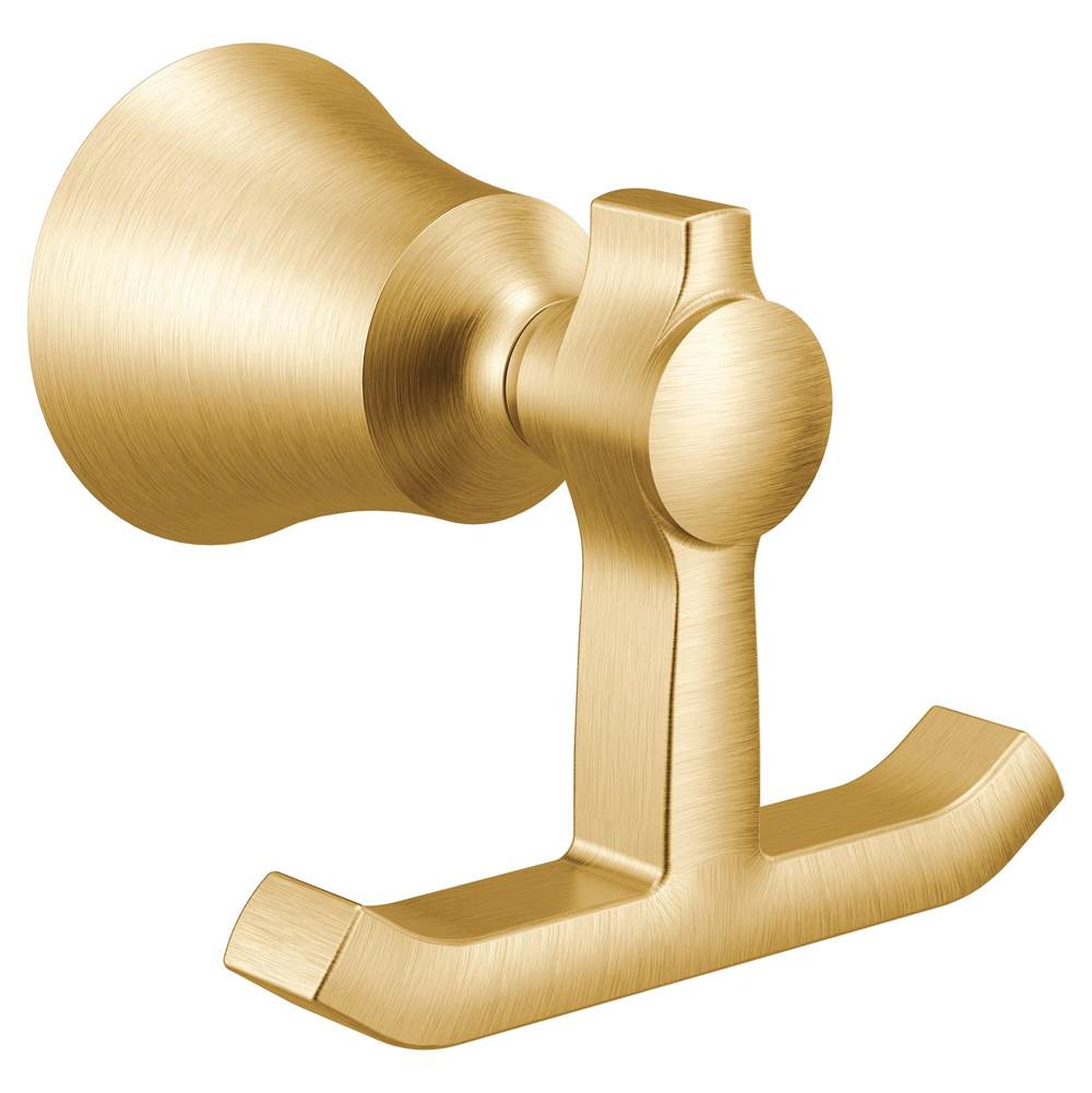 Moen - Brushed Gold Double Robe Hook - Brushed Gold
