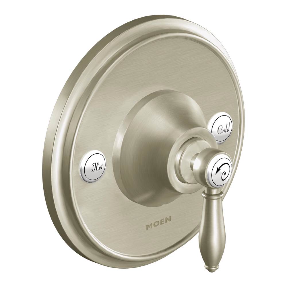 Moen - Weymouth 1-Handle Posi-Temp Valve Trim Kit in Brushed Nickel (Valve Sold Separately) - Brushed Nickel