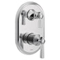 Moen - Flara M-CORE 3-Series 2-Handle Shower Trim with Integrated Transfer Valve in Chrome (Valve Sold Separately) - Chrome