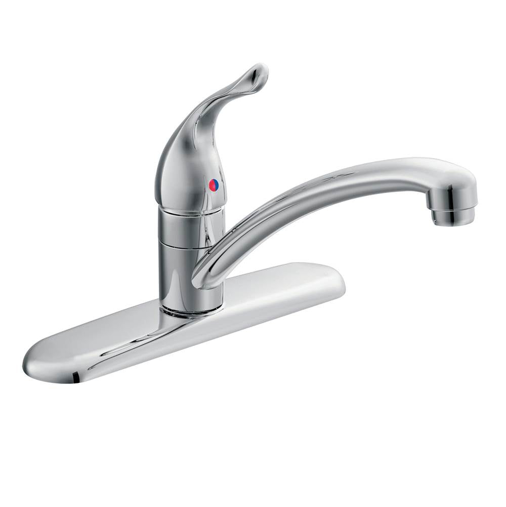Moen - Chateau Single-Handle Standard Kitchen Faucet in Chrome - Chrome