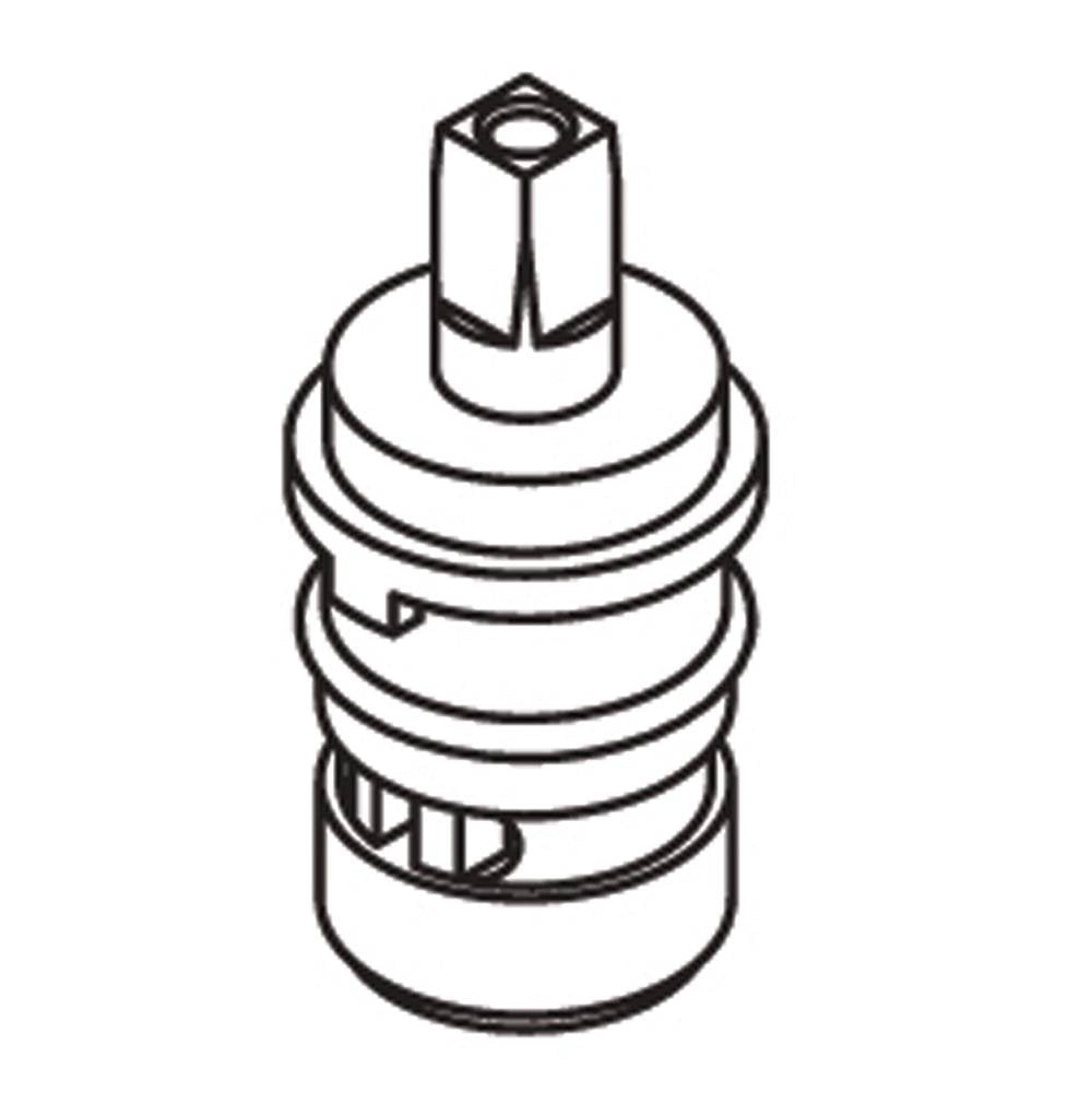 Moen - 2 Handle Brass Shell Ceramic Disc Cartridge - Hot - Unfinished