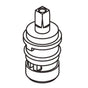 Moen - 2 Handle Brass Shell Ceramic Disc Cartridge - Hot - Unfinished