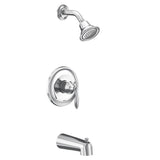 Moen - Eva M-CORE 2-Series Eco Performance 1-Handle Tub and Shower Trim Kit in Chrome (Valve Sold Separately) - Chrome