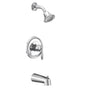 Moen - Eva M-CORE 2-Series Eco Performance 1-Handle Tub and Shower Trim Kit in Chrome (Valve Sold Separately) - Chrome