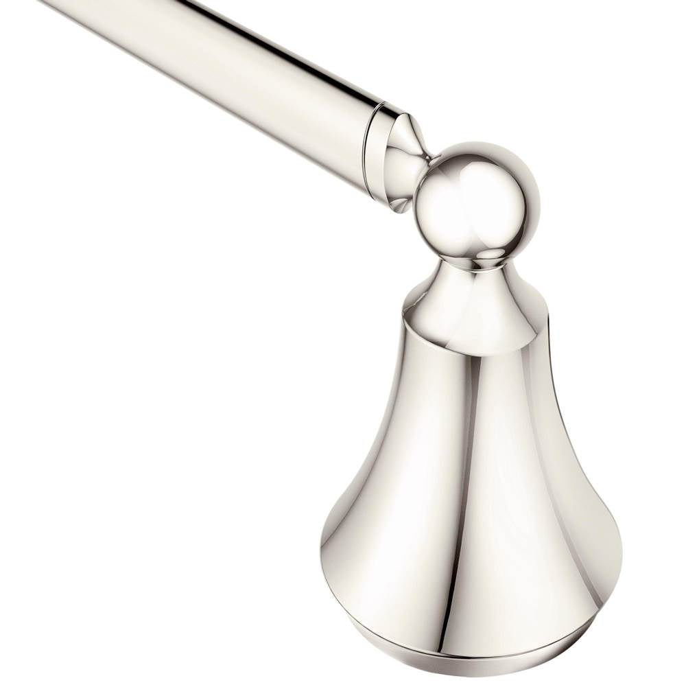Moen - Wynford Towel Bar, Brushed Nickel - Polished Nickel