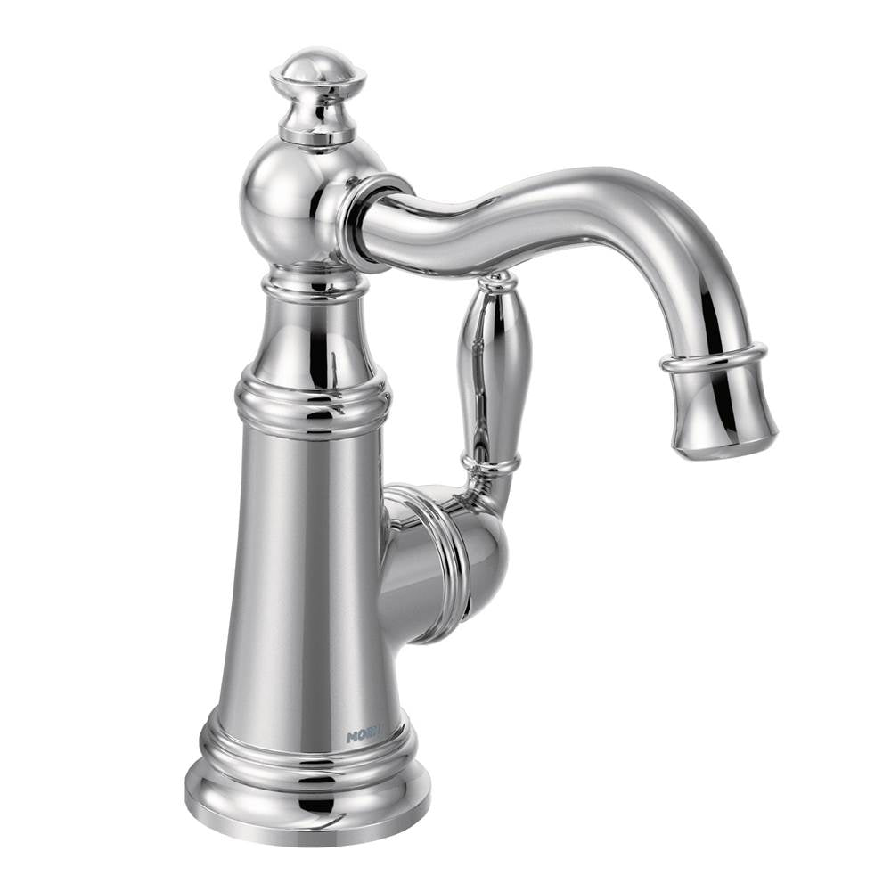Moen - Weymouth One-Handle High Arc Bar Faucet, Chrome - Chrome