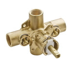 Moen - Rough-In Posi-Temp Pressure Balancing Cycling Shower Valve with Stops, 1/2-Inch IPS - Unfinished